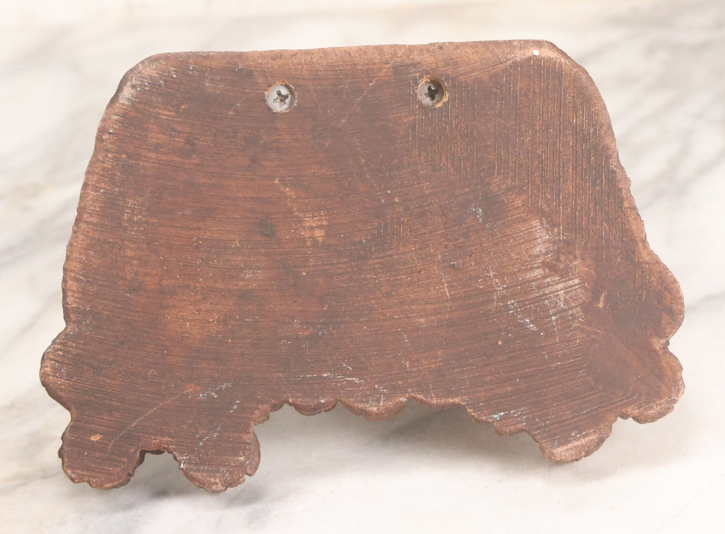 Lot 050 - Vintage Molded Wood Pulp Pipe Stand With Grinning Hobo Holding Stick And Bindle