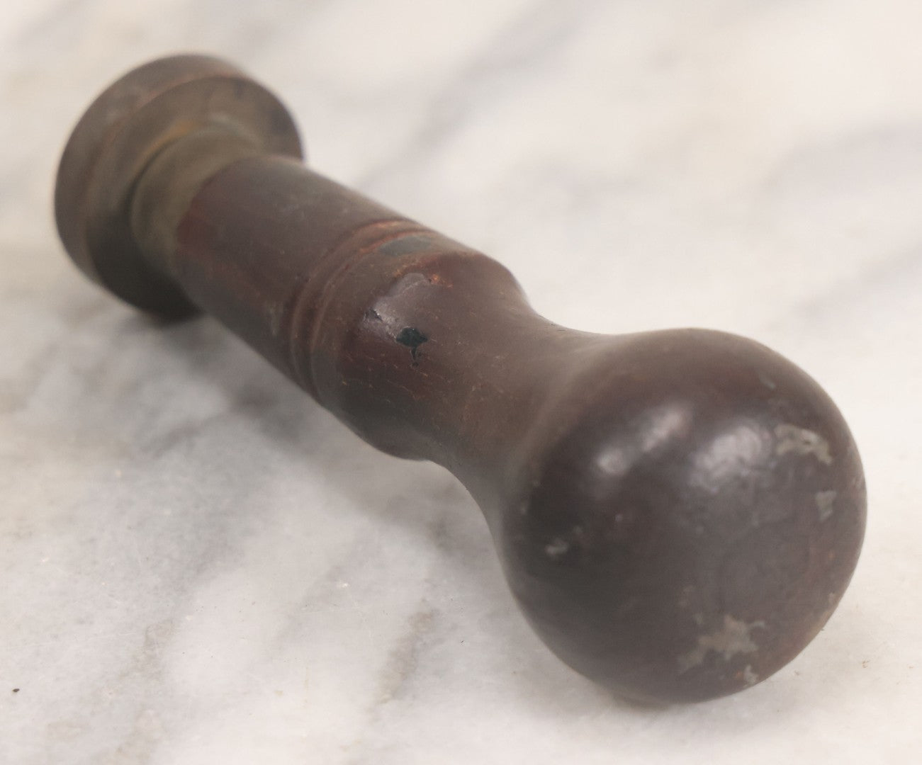Lot 052 - Antique Wax Seal Stamp With Wooden Handle, Bee Design, Marked "Original Extractors"