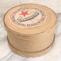 Lot 055 - Vintage Cardboard Cheese Box With Lid For Gorgonzola Cheese Manufactured By Stella Cheese Factory Inc., Chicago & New York, Fifteen Pounds Two Ounces With Paper Label, Note Wear To Label