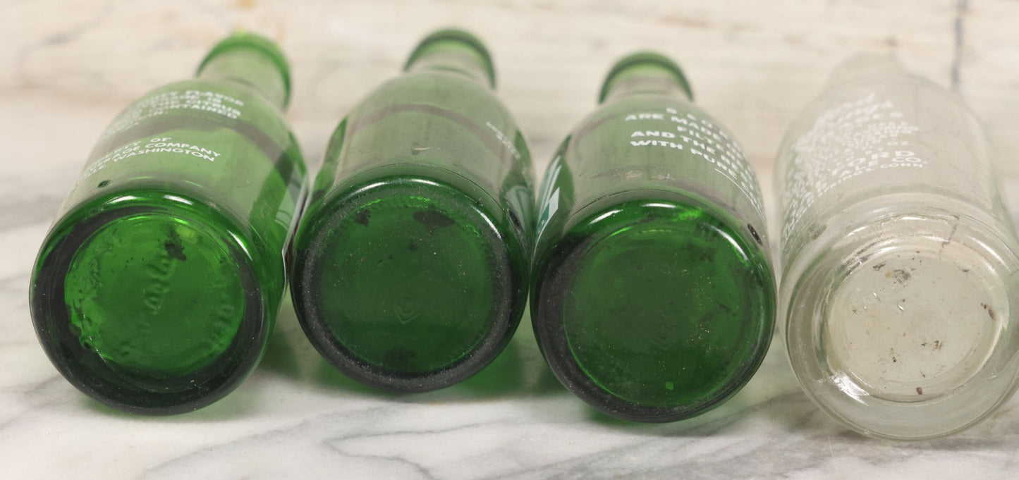 Lot 057 - Grouping Of Nine Vintage Glass Soda Bottles Including Coca-Cola, Cott, Min-R-Ize, Elk Club, Knight Club, Nugget, S&O'K, Rummy Grapefruit Drink, And Stafford Springs