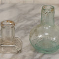 Lot 059 - Pair Of Antique Glass Objects, Including The Trilby Night Lamp And Sanford's Fountain Pen Inks Glass Inkwell