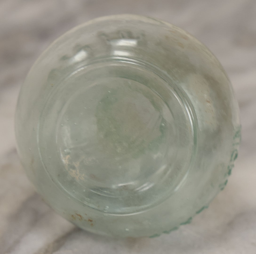 Lot 059 - Pair Of Antique Glass Objects, Including The Trilby Night Lamp And Sanford's Fountain Pen Inks Glass Inkwell