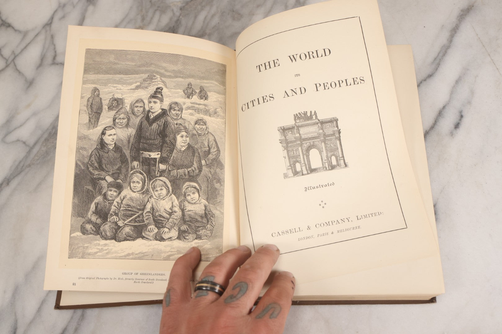 Lot 068 - "The World: Its Cities And Peoples" Antique Illustrated Book On Indigenous Cultures, Published By Cassell & Company Limited, London, Paris, & Melbourne, Circa 1890