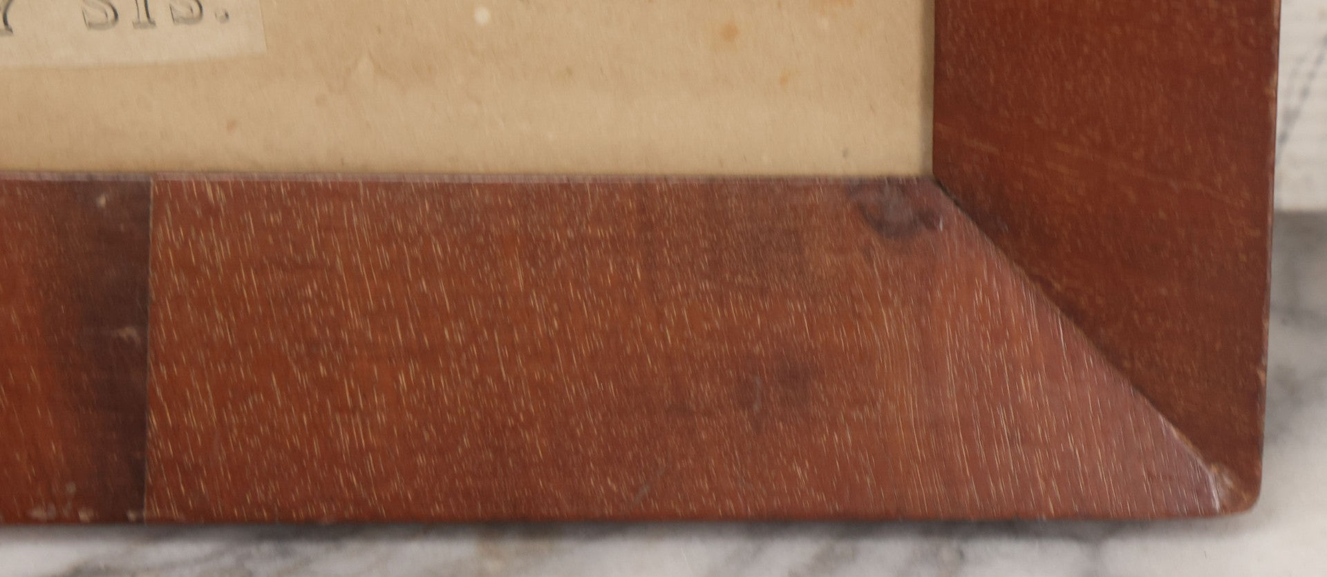 Lot 073 - Antique Hand Colored Lithograph Print Of A Little Girl With Curly Hair, Pink Dress, Captioned "My Sis," In Frame, 15-3/4" x 19-3/8"