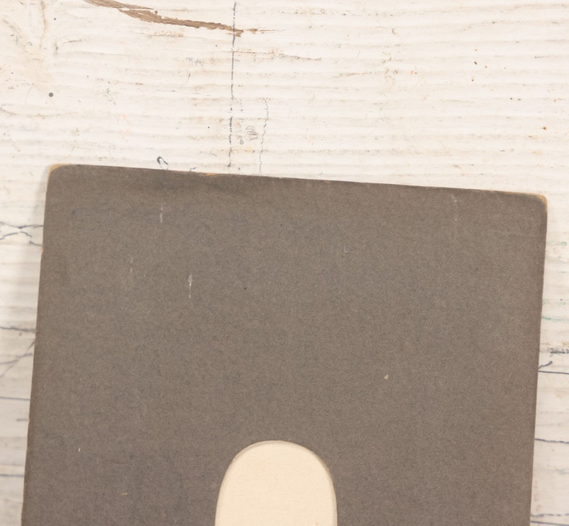 Lot 078 - Antique Snapshot Photograph In Paper Board Frame Of Little Girl Named Gladis With Blond Hair Sitting In Grass With Cat Named Toby, Identified On Verso