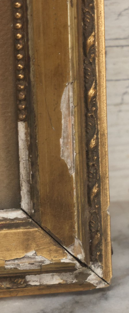 Lot 002 - Antique Royal Straight Flush Poker Card Hand In Frame, Commemorating A Hand Held By R. S. Roberts, Circa Early 20th Century, Original Frame, Note Water Damage And Wear, 12-1/4" x 9-1/4"