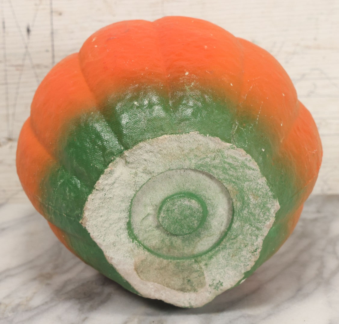 Lot 004 - Vintage Paper Pulp Halloween Jack-O-Lantern J.O.L. Choir Boy Candy Bucket Large Size 7-1/4" Height, Missing Face Insert