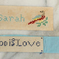 Lot 103 - Pair Of Antique Victorian Punchwork Embroidery Bookmarks Including "God Is Love", "Sarah" With Bird