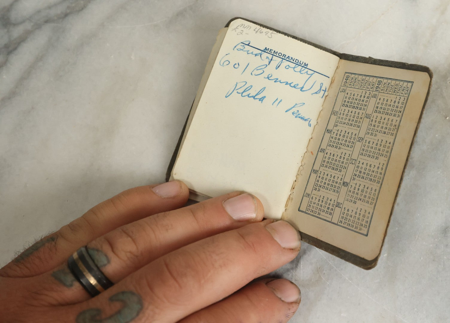 Lot 106 - Vintage Advertising Address Book From The Colonnade "Penna's Finest Nite Club," Bethlehem, Pennsylvania, 1947