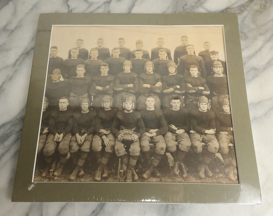 Lot 112 - Vintage Photograph Of A High School Boys American Football Team, Circa 1940, Matted And Shrink Wrapped