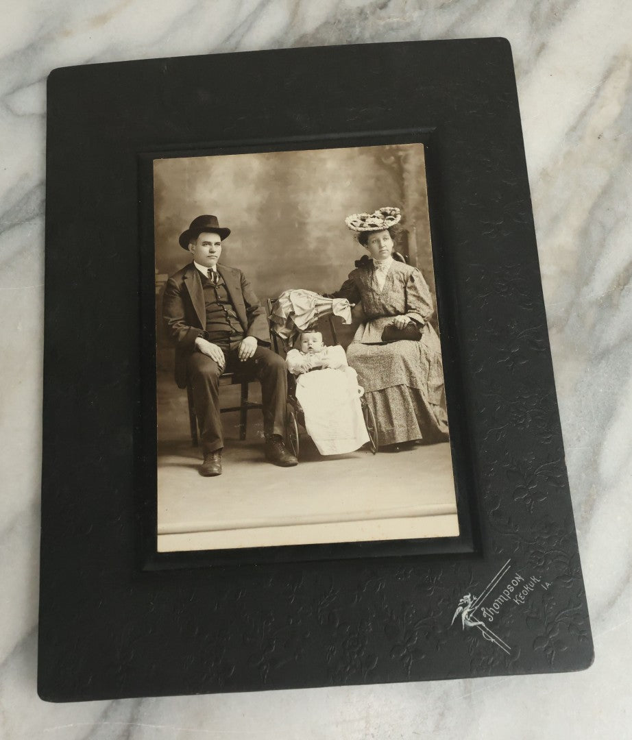 Lot 114 - Grouping Of Five Antique Cabinet Card And Boarded Photographs Of Men And Women Including Photos From Missouri, Massachusetts, And Iowa