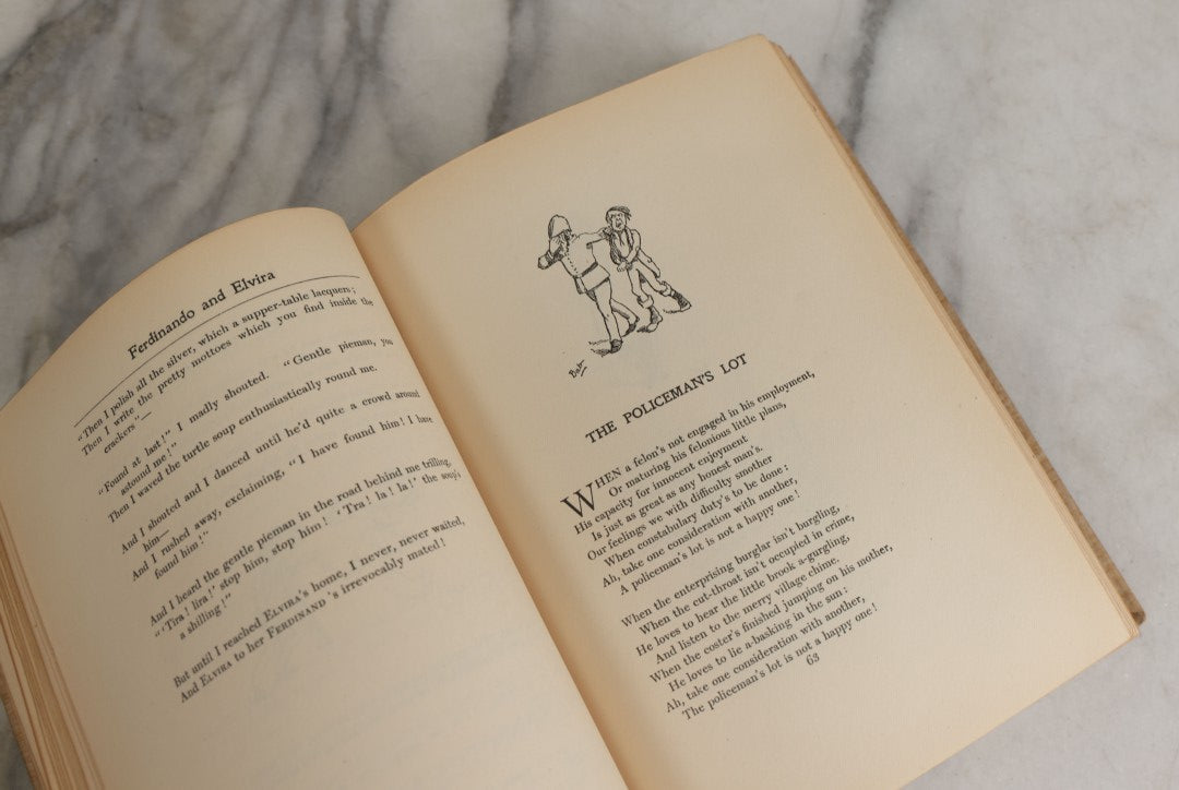 Lot 146 - "The Bab Ballads With Which Are Included Songs Of A Savoyard" Antique Poetry Book By W.S. Gilbert With 350 Illustrations By The Author, George Routledge And Sons, Limited, Publishers, London And New York, 1899, Fourth Edition