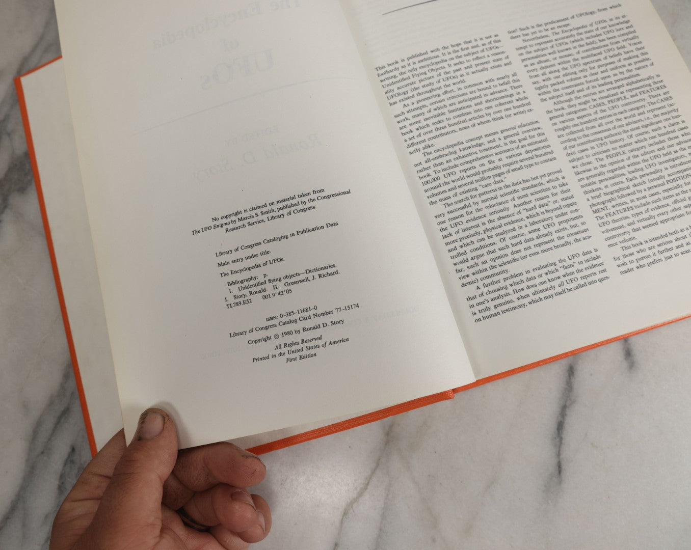 Lot 154 - "The Encyclopedia Of UFOs" Vintage Book Edited By Ronald D. Story, Dolphin Books, Doubleday & Company Inc., Garden City, New York, 1980, First Edition