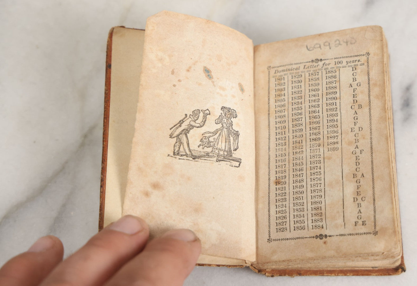 Lot 155 - "The Gentlemen And Ladies' Pocket Dictionary" Early Antique Book By Noah J. D. George, Printed By Luther Roby, Concord, New Hampshire, 1831