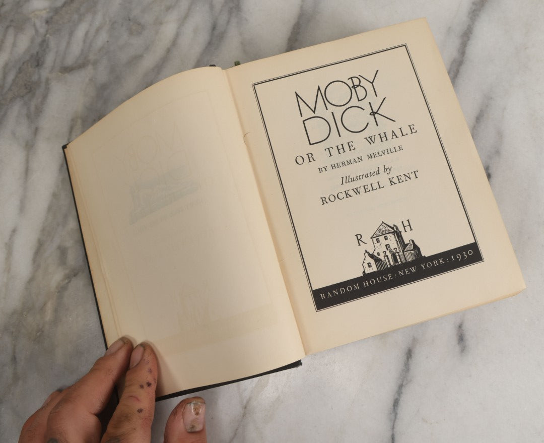 Lot 157 - "Moby Dick Or The Whale" Vintage Book By Herman Melville, Illustrated By Rockwell Kent, Random House, Publishers, New York, 1930