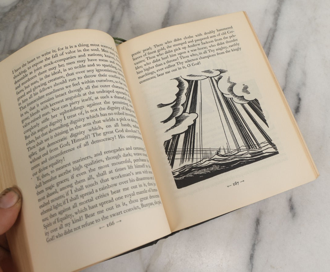 Lot 157 - "Moby Dick Or The Whale" Vintage Book By Herman Melville, Illustrated By Rockwell Kent, Random House, Publishers, New York, 1930