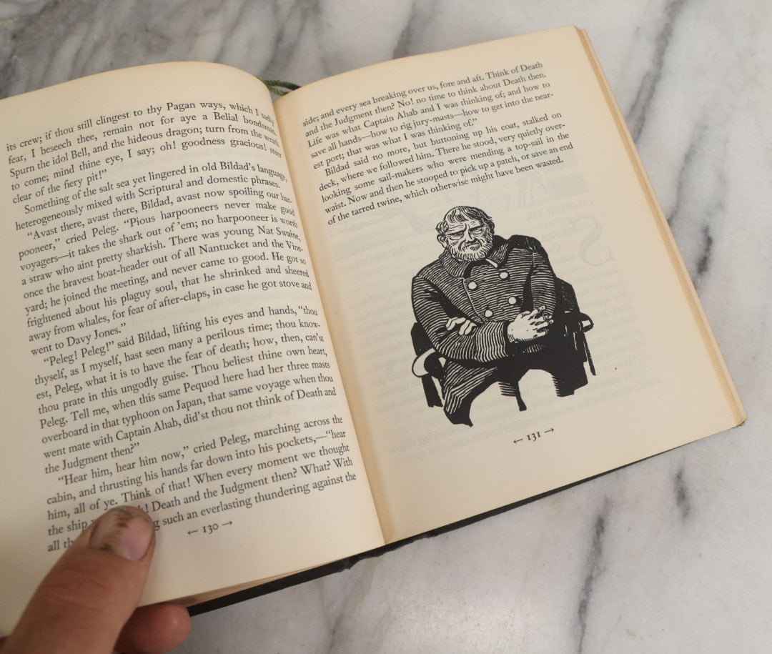 Lot 157 - "Moby Dick Or The Whale" Vintage Book By Herman Melville, Illustrated By Rockwell Kent, Random House, Publishers, New York, 1930