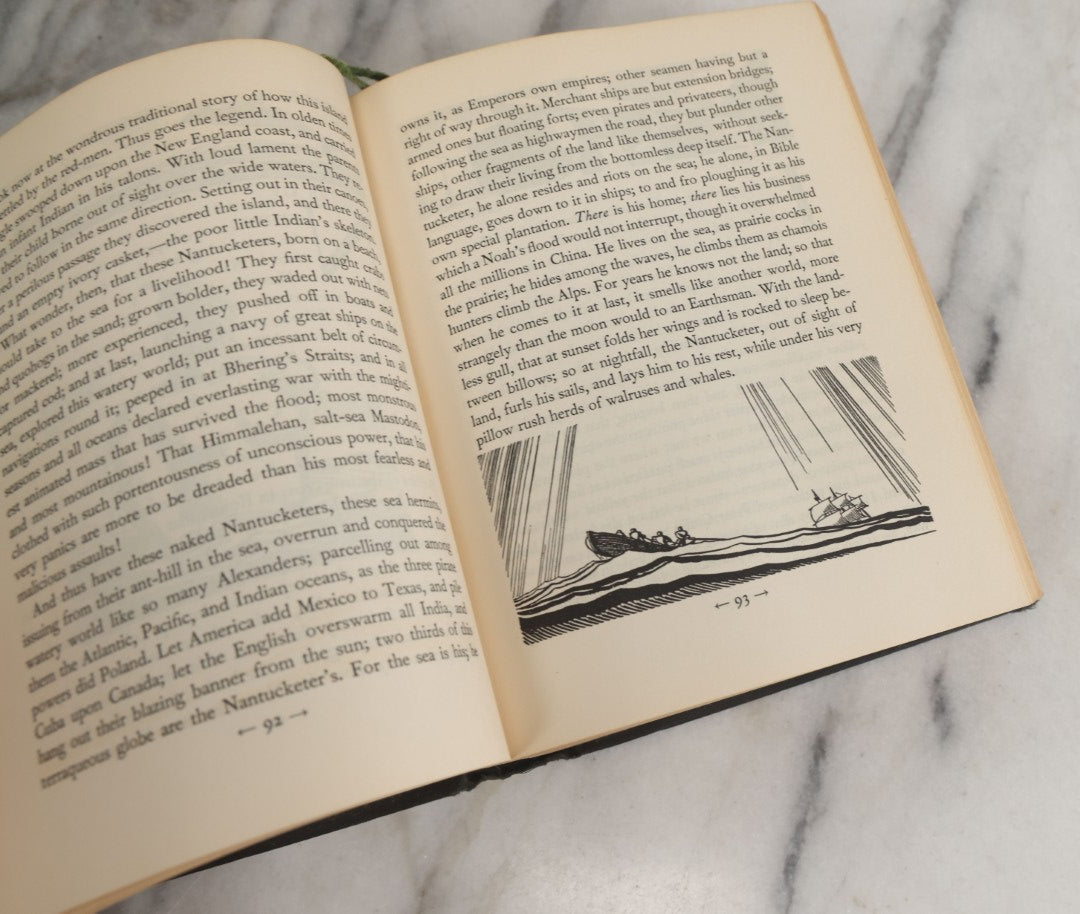 Lot 157 - "Moby Dick Or The Whale" Vintage Book By Herman Melville, Illustrated By Rockwell Kent, Random House, Publishers, New York, 1930