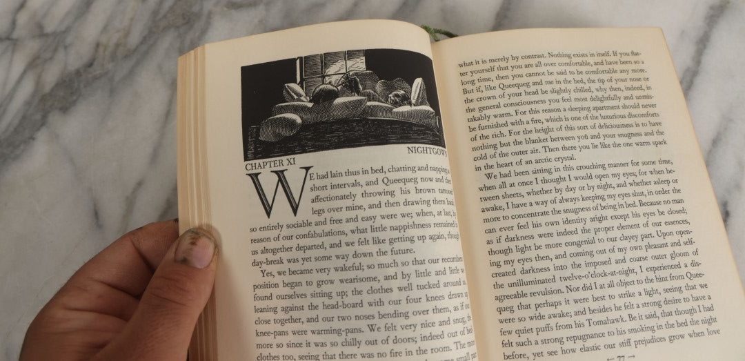 Lot 157 - "Moby Dick Or The Whale" Vintage Book By Herman Melville, Illustrated By Rockwell Kent, Random House, Publishers, New York, 1930