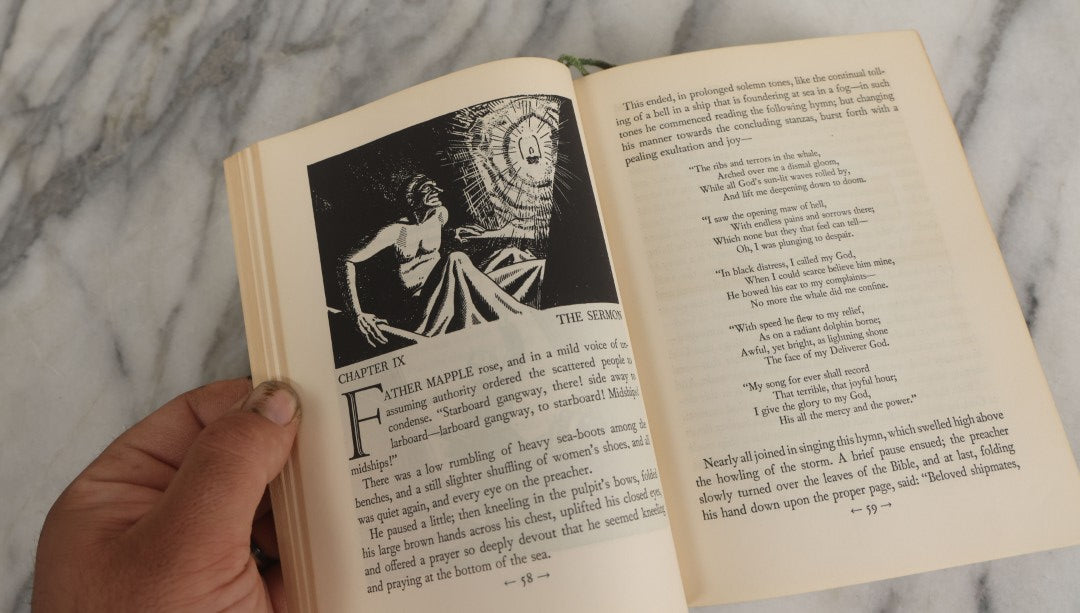 Lot 157 - "Moby Dick Or The Whale" Vintage Book By Herman Melville, Illustrated By Rockwell Kent, Random House, Publishers, New York, 1930