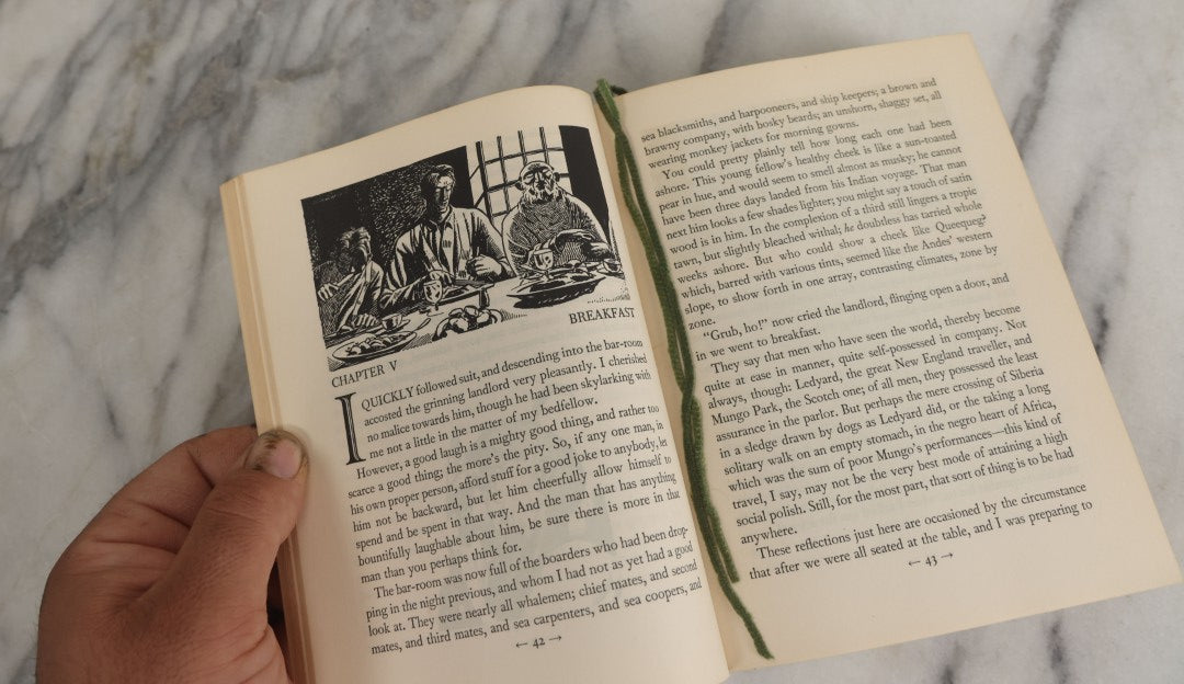 Lot 157 - "Moby Dick Or The Whale" Vintage Book By Herman Melville, Illustrated By Rockwell Kent, Random House, Publishers, New York, 1930