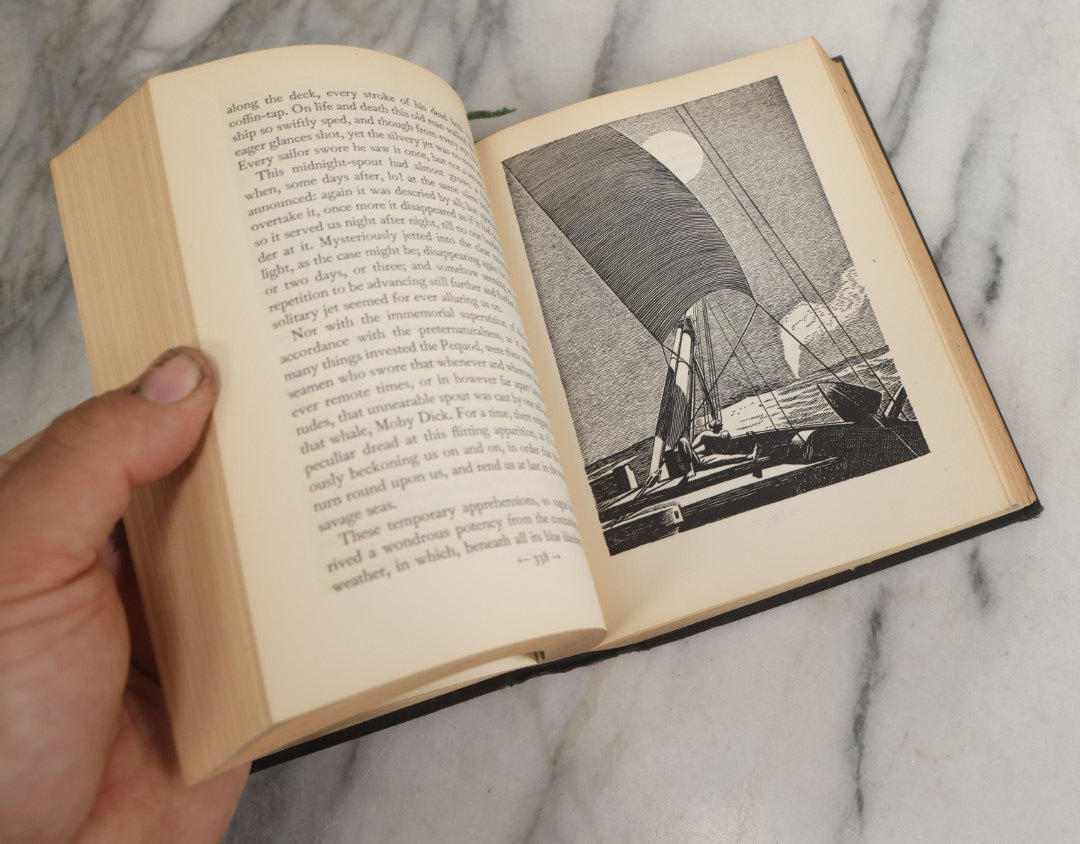 Lot 157 - "Moby Dick Or The Whale" Vintage Book By Herman Melville, Illustrated By Rockwell Kent, Random House, Publishers, New York, 1930