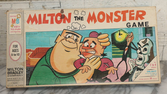 Lot 163 - Vintage "Milton The Monster Game" Board Game By Milton Bradley Company, No. 4644, Springfield, Massachusetts, Copyright 1966, With Board And Game Pieces
