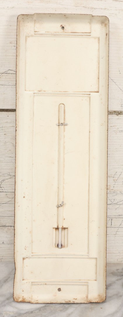 Lot 011 - Vintage Advertising Thermometer From Miles Funeral Home, Findlay, Ohio, Note Rust Throughout