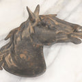 Lot 013 - Vintage Cast Iron Horse Head Ashtray And Trinket Dish, Bottom Stamped Iron Art JM70