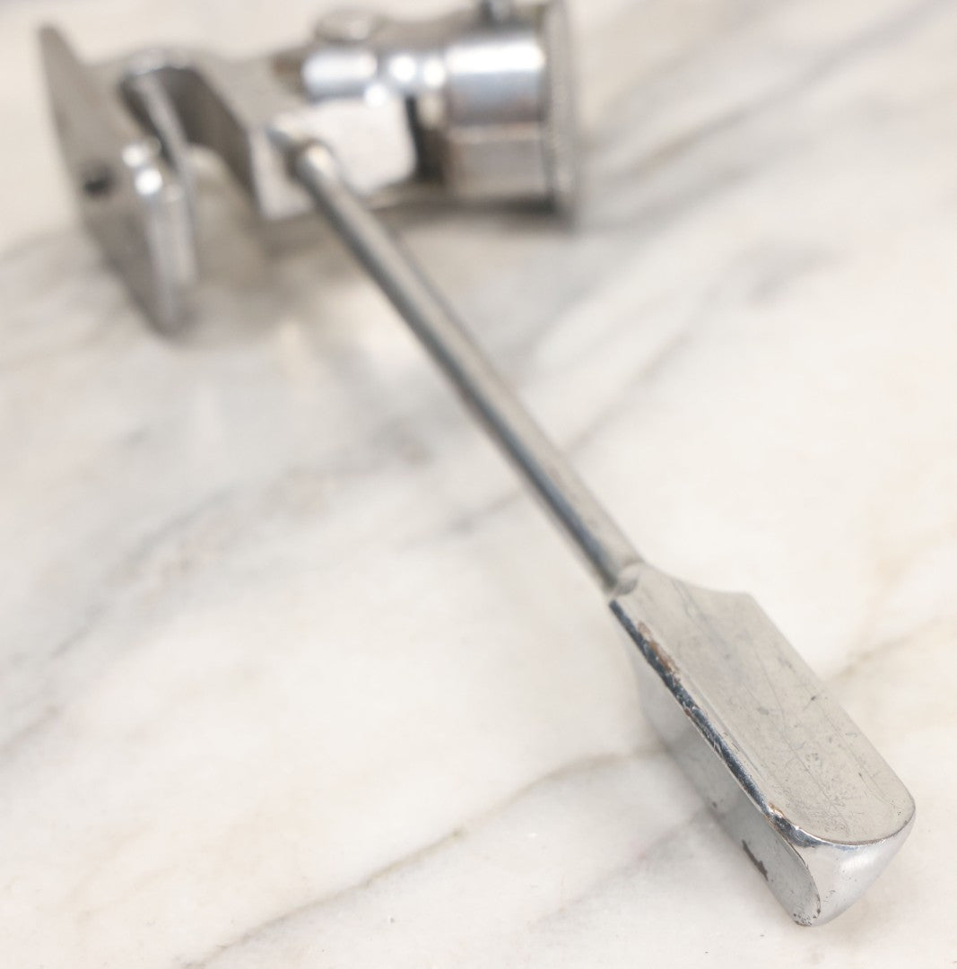 Lot 014 - Vintage Machined Metal Panning And Tilting Camera Tripod Head With 1/4"-20 Knurled Mounting Bolt, No Manufacturer's Mark