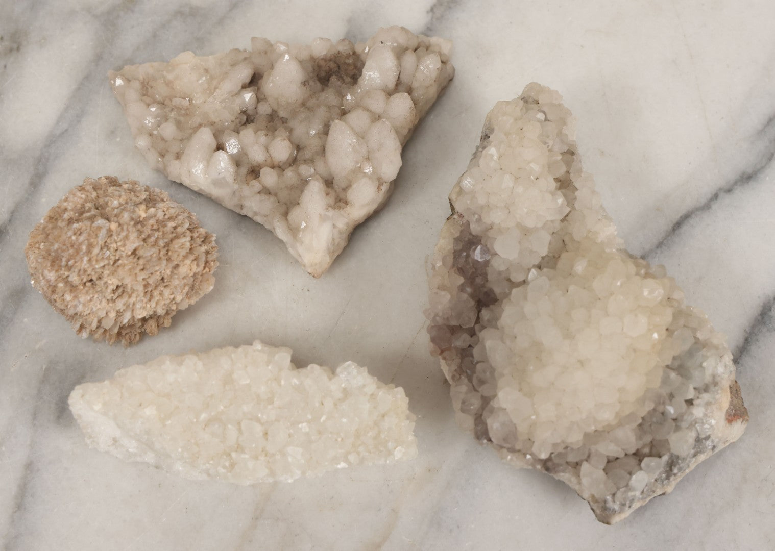 Lot 053 - Grouping Of Four Naturally Formed Crystal Specimens Discovered In Death Valley, California, Circa 1929, With Handwritten Notation