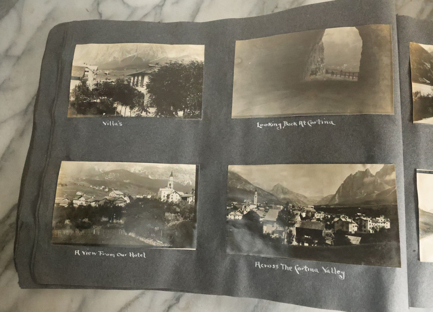 Lot 055 - Antique Snapshot Photo Album, Titled "Seeing Europe By Automobile, 1912" Well-Documented Album Containing 175+ Photographs Including Transatlantic Ocean Trip And Tour Of Europe With Dozens Of Handwritten Captions, Note Cover Detached