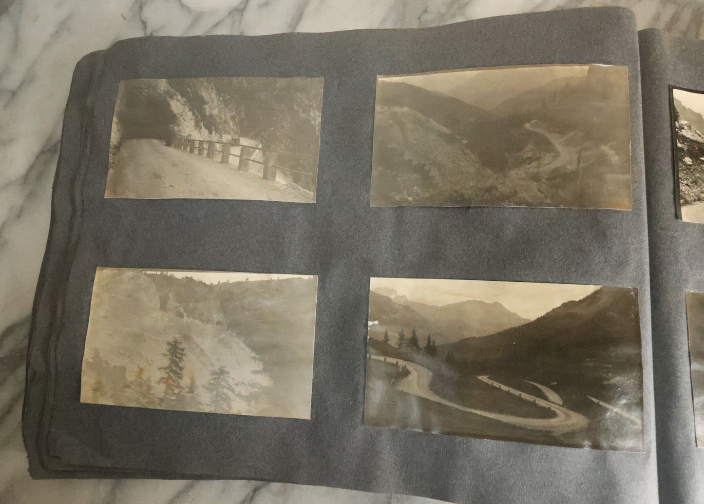 Lot 055 - Antique Snapshot Photo Album, Titled "Seeing Europe By Automobile, 1912" Well-Documented Album Containing 175+ Photographs Including Transatlantic Ocean Trip And Tour Of Europe With Dozens Of Handwritten Captions, Note Cover Detached