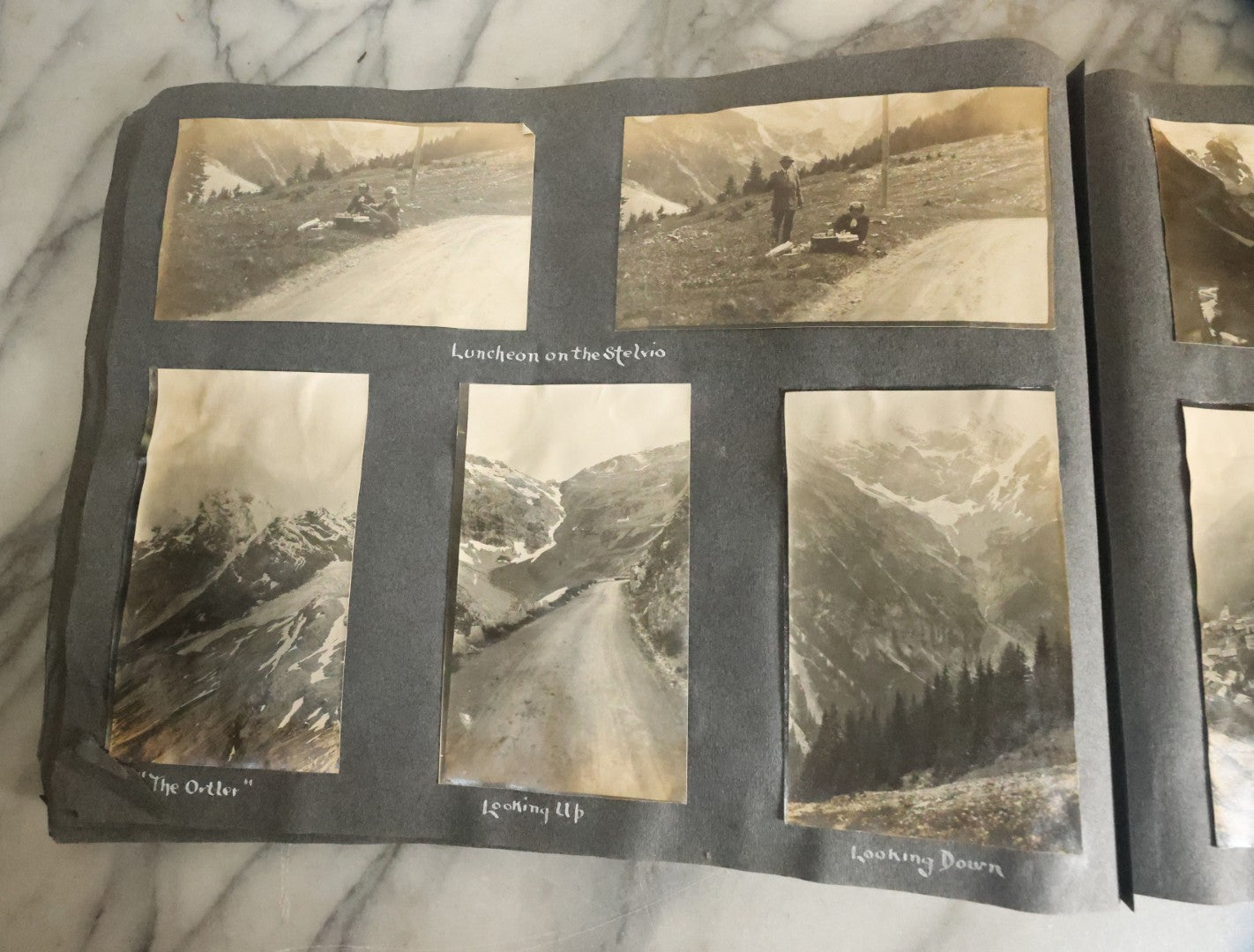 Lot 055 - Antique Snapshot Photo Album, Titled "Seeing Europe By Automobile, 1912" Well-Documented Album Containing 175+ Photographs Including Transatlantic Ocean Trip And Tour Of Europe With Dozens Of Handwritten Captions, Note Cover Detached