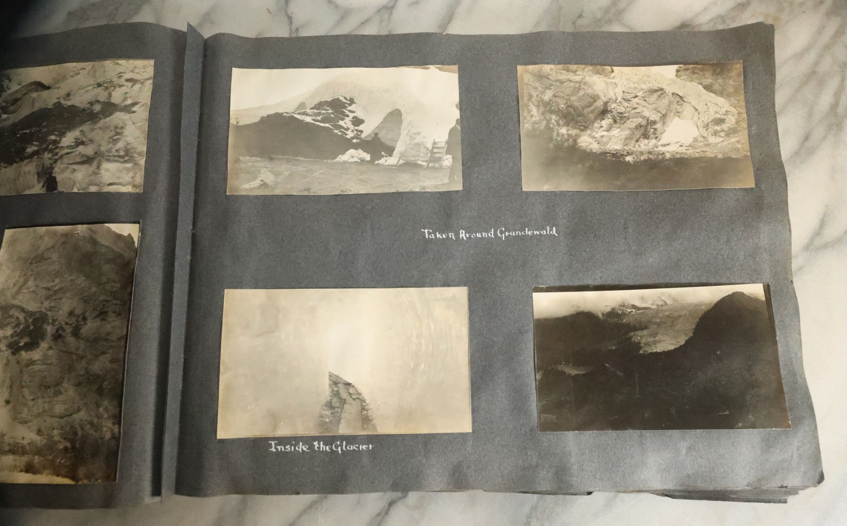 Lot 055 - Antique Snapshot Photo Album, Titled "Seeing Europe By Automobile, 1912" Well-Documented Album Containing 175+ Photographs Including Transatlantic Ocean Trip And Tour Of Europe With Dozens Of Handwritten Captions, Note Cover Detached