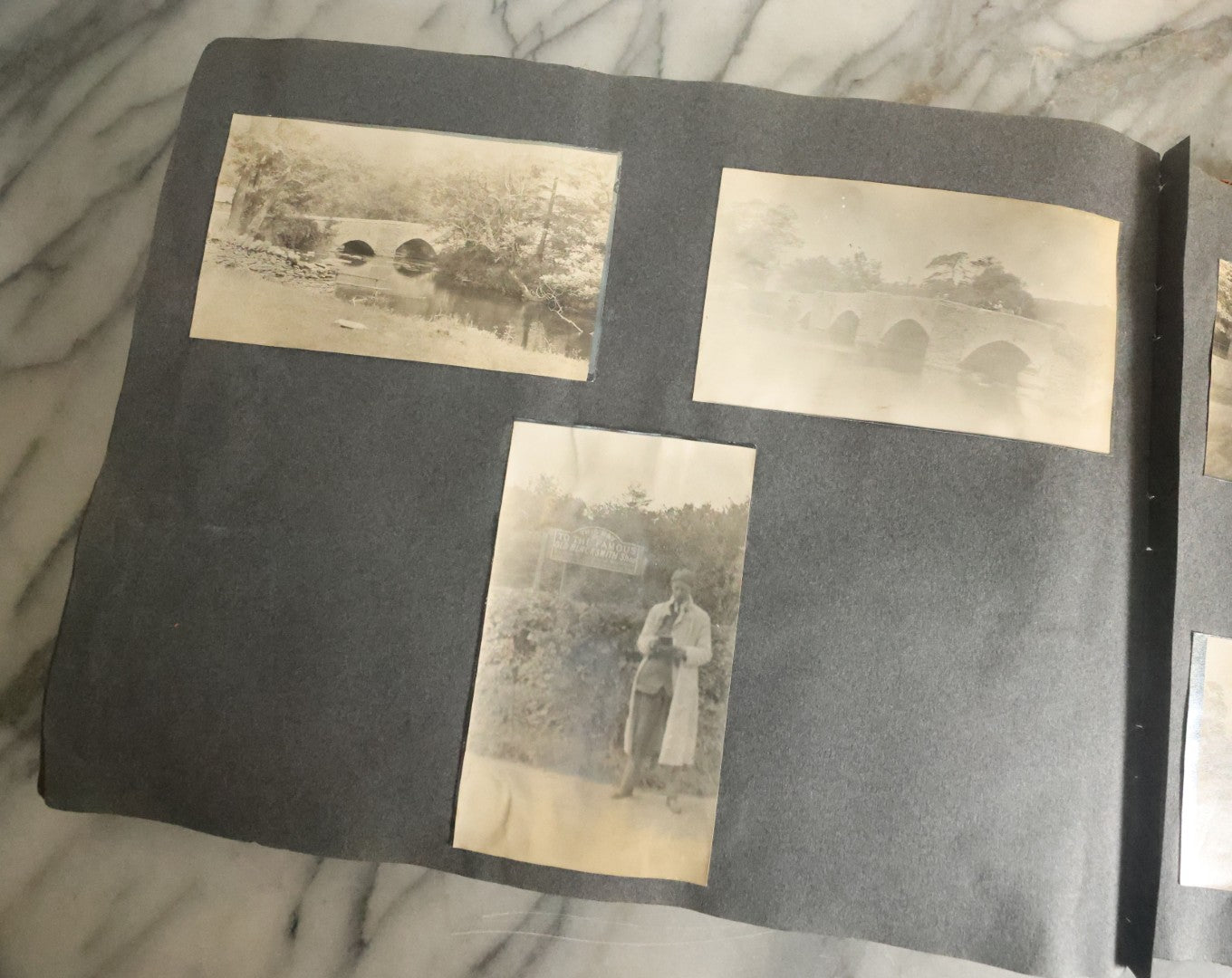 Lot 055 - Antique Snapshot Photo Album, Titled "Seeing Europe By Automobile, 1912" Well-Documented Album Containing 175+ Photographs Including Transatlantic Ocean Trip And Tour Of Europe With Dozens Of Handwritten Captions, Note Cover Detached