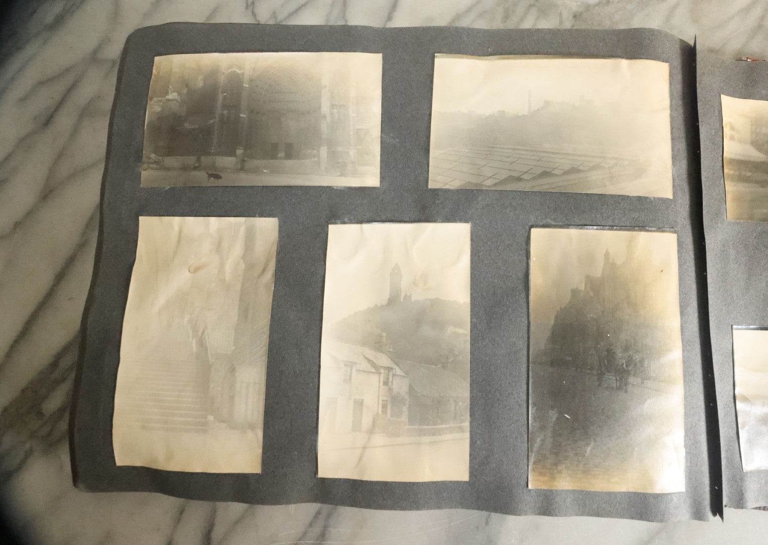 Lot 055 - Antique Snapshot Photo Album, Titled "Seeing Europe By Automobile, 1912" Well-Documented Album Containing 175+ Photographs Including Transatlantic Ocean Trip And Tour Of Europe With Dozens Of Handwritten Captions, Note Cover Detached