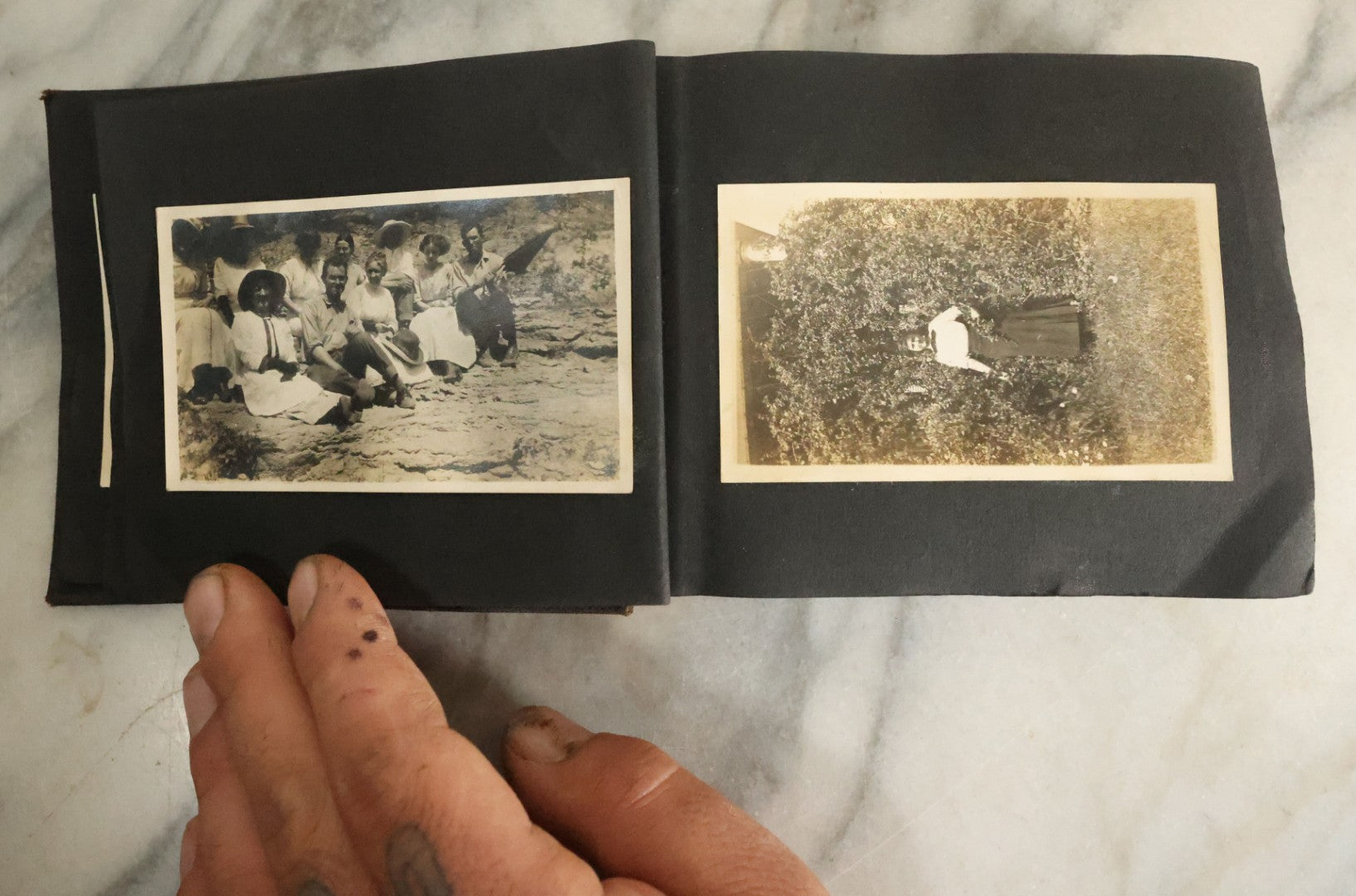 Lot 056 - Antique Snapshot Photo Album Featuring Many Photos Of Young Adults And Children Including Photos Of A Handsome Bulldog, A Trip Aboard A Steamship, And People Posing Outdoors, Circa 1920s