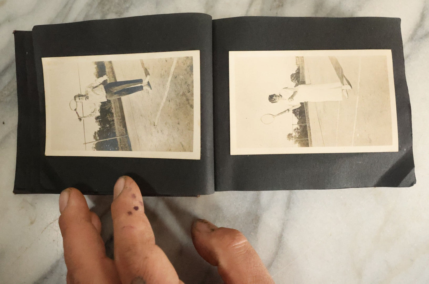 Lot 056 - Antique Snapshot Photo Album Featuring Many Photos Of Young Adults And Children Including Photos Of A Handsome Bulldog, A Trip Aboard A Steamship, And People Posing Outdoors, Circa 1920s