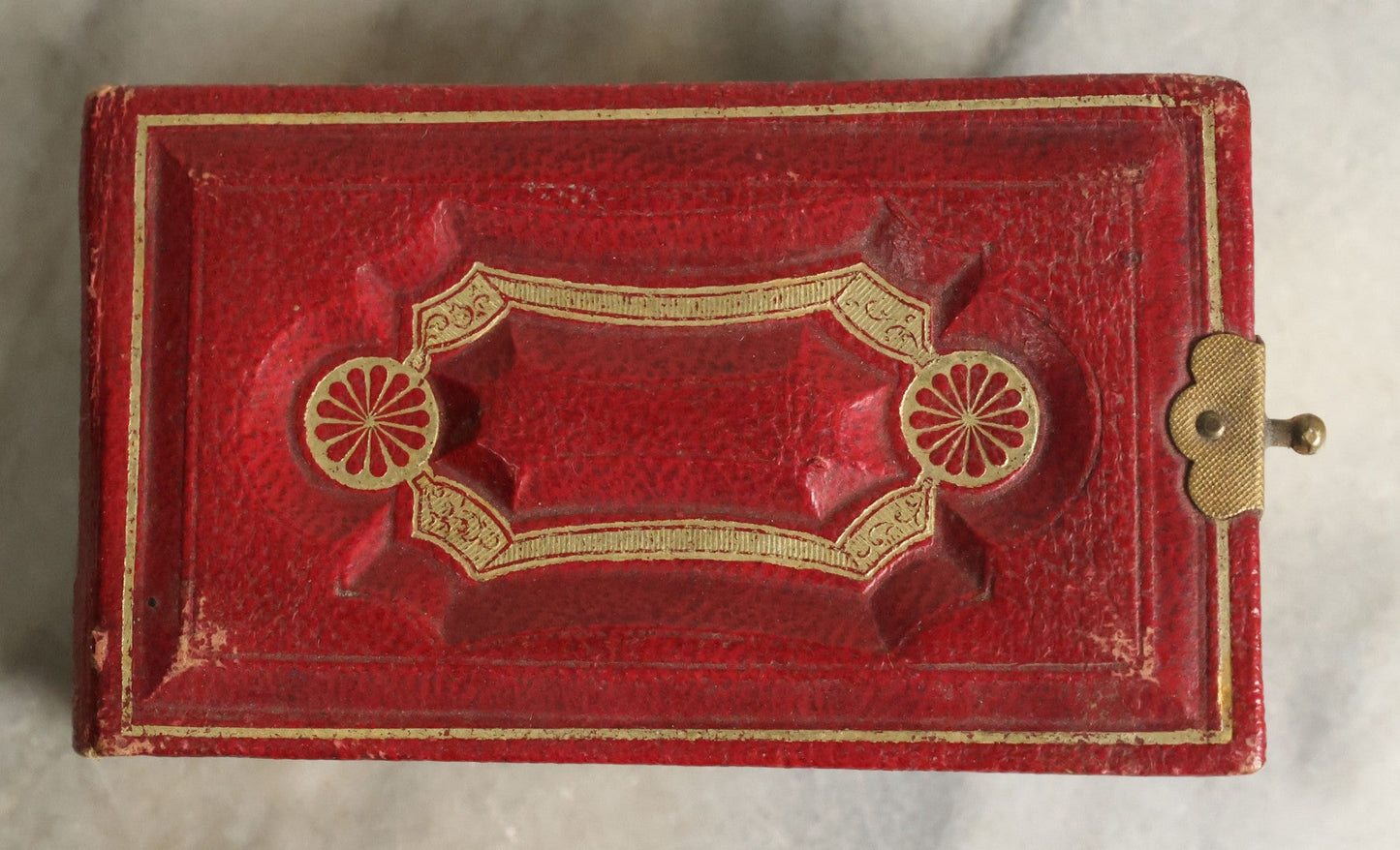 Lot 058 - Antique Gem Tintype Photo Album With 19 Tintype Photographs With Many Of Children Including Hidden Mother, Handwritten Note States "From The Colby Home On Colby Road"