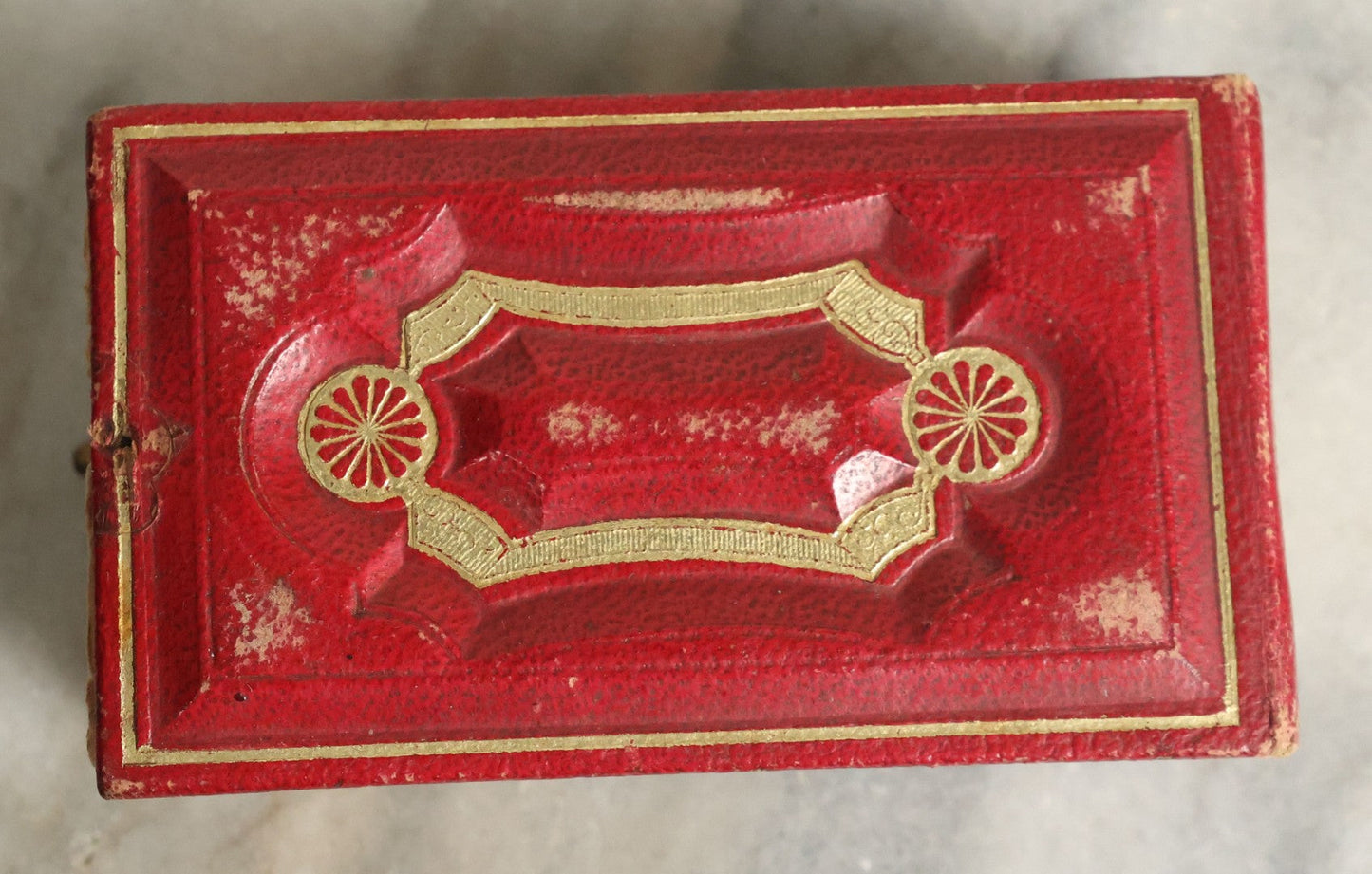 Lot 058 - Antique Gem Tintype Photo Album With 19 Tintype Photographs With Many Of Children Including Hidden Mother, Handwritten Note States "From The Colby Home On Colby Road"