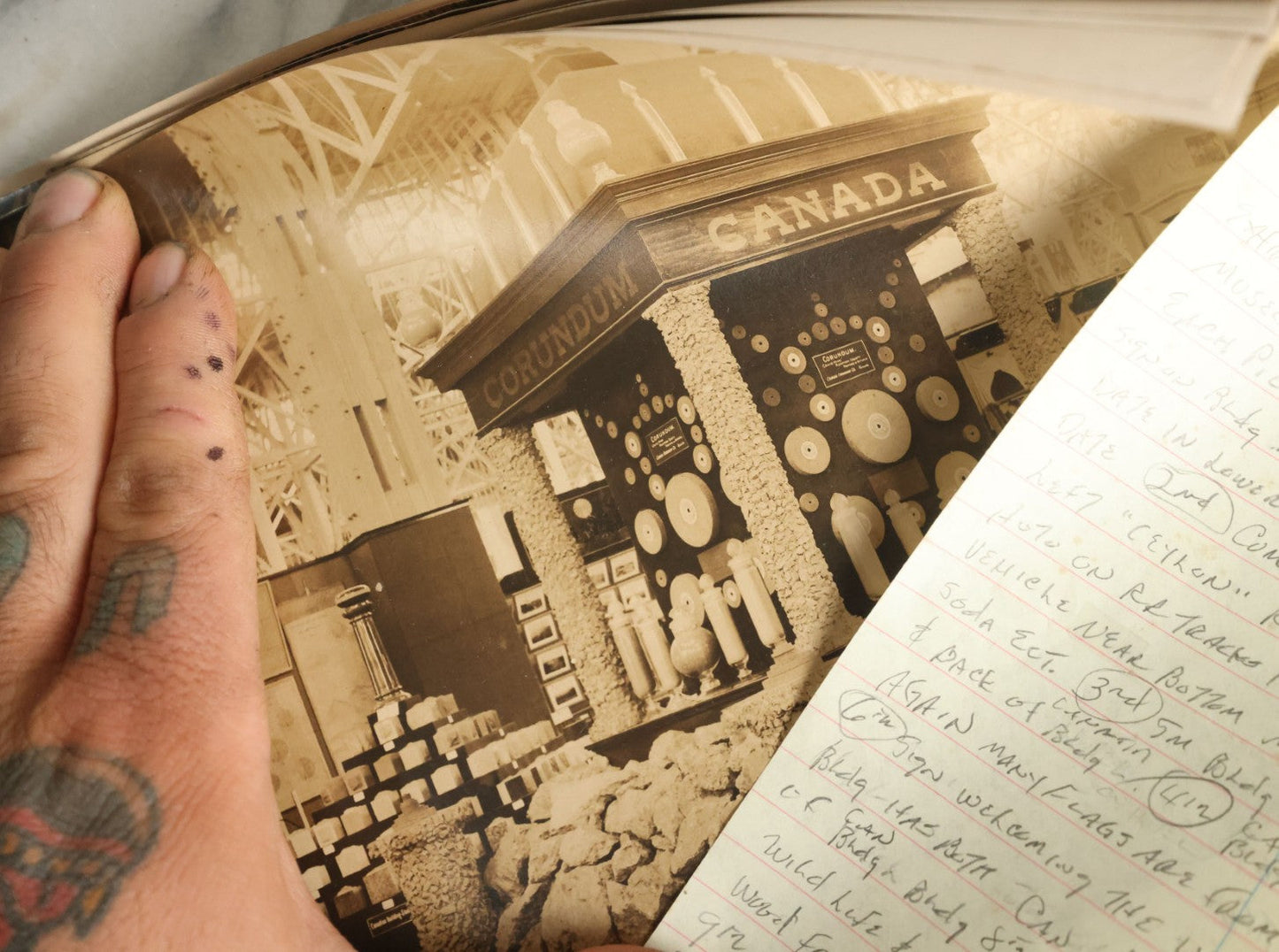 Lot 061 - Grouping Of 25 Antique Documentary Photographs Of The Canadian National Exhibition, Late 19th Century, With List Of Content Descriptions, Photos Are Curled