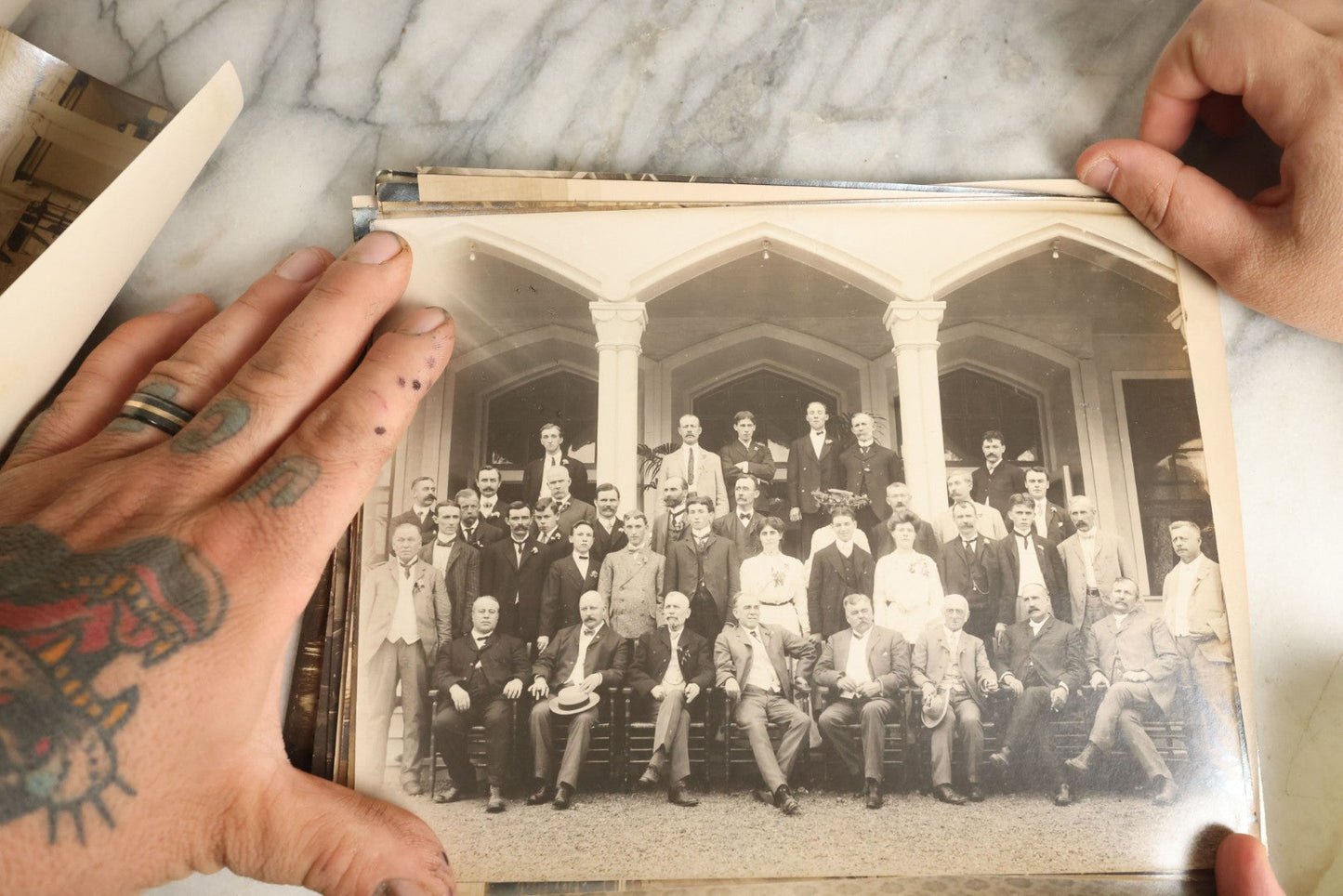 Lot 061 - Grouping Of 25 Antique Documentary Photographs Of The Canadian National Exhibition, Late 19th Century, With List Of Content Descriptions, Photos Are Curled