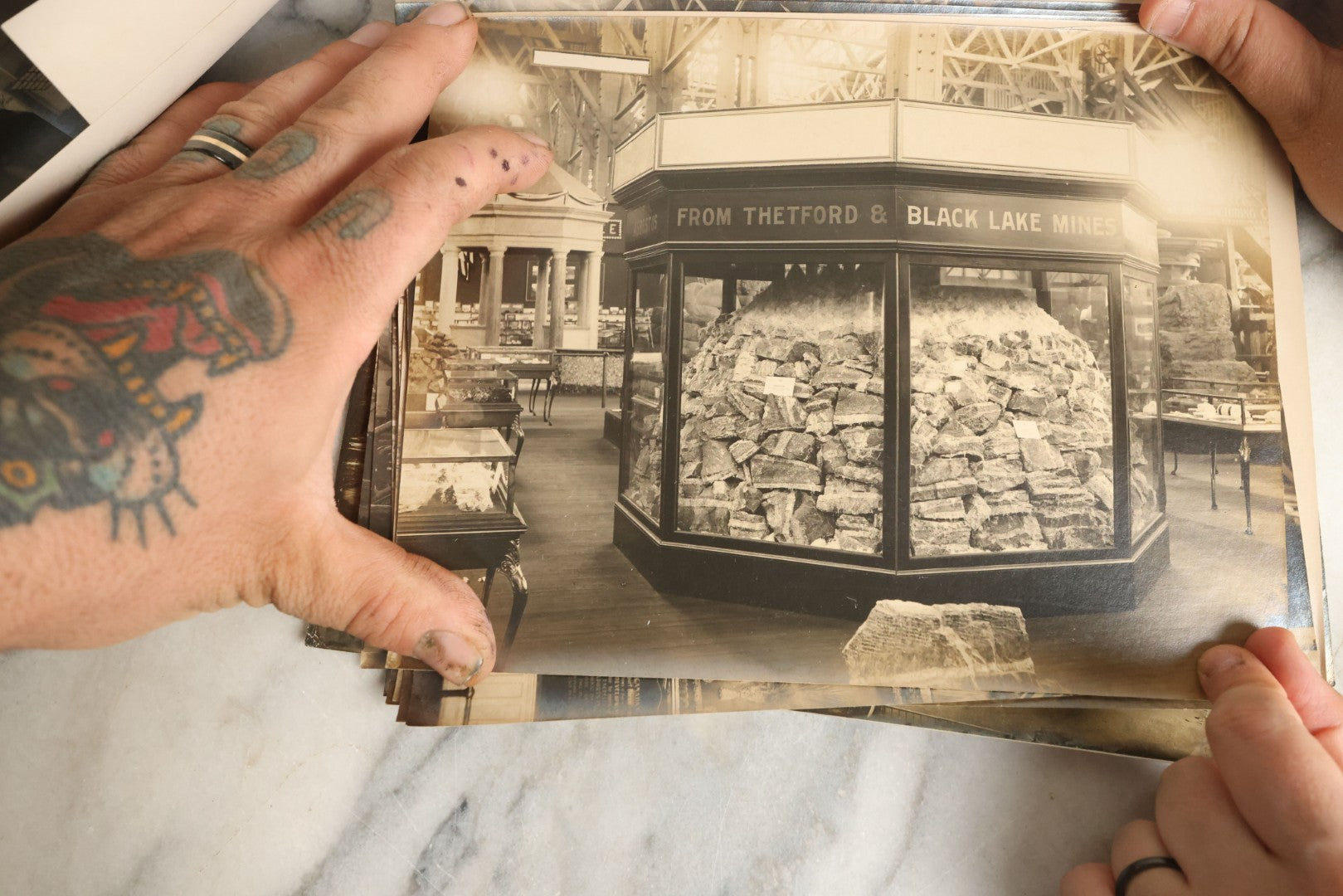 Lot 061 - Grouping Of 25 Antique Documentary Photographs Of The Canadian National Exhibition, Late 19th Century, With List Of Content Descriptions, Photos Are Curled