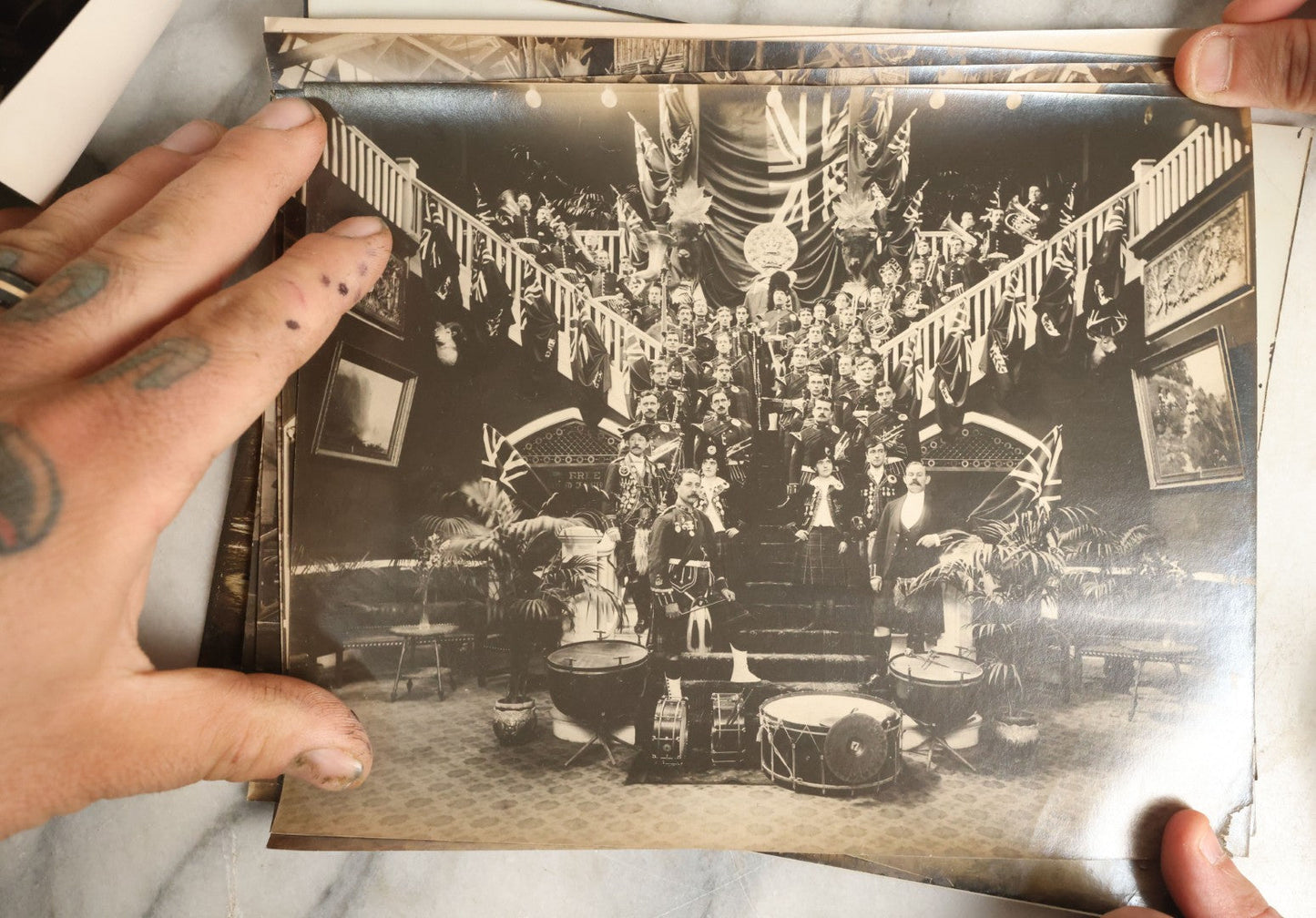 Lot 061 - Grouping Of 25 Antique Documentary Photographs Of The Canadian National Exhibition, Late 19th Century, With List Of Content Descriptions, Photos Are Curled