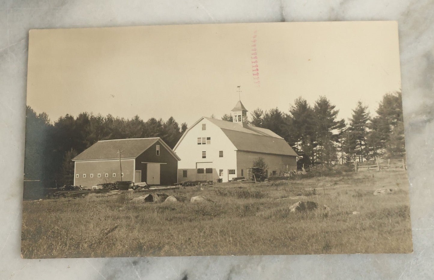 Lot 096 - Grouping Of 24 Antique Real Photo Postcards R.P.P.C. Including Little Girl Dressed As Bo Peep, Little Girls Posing With Chicken, Church Interiors, And Many Exterior Photographs