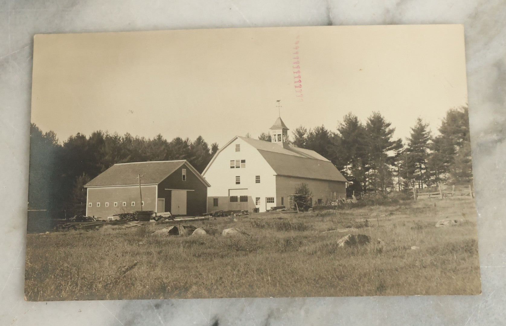 Lot 096 - Grouping Of 24 Antique Real Photo Postcards R.P.P.C. Including Little Girl Dressed As Bo Peep, Little Girls Posing With Chicken, Church Interiors, And Many Exterior Photographs