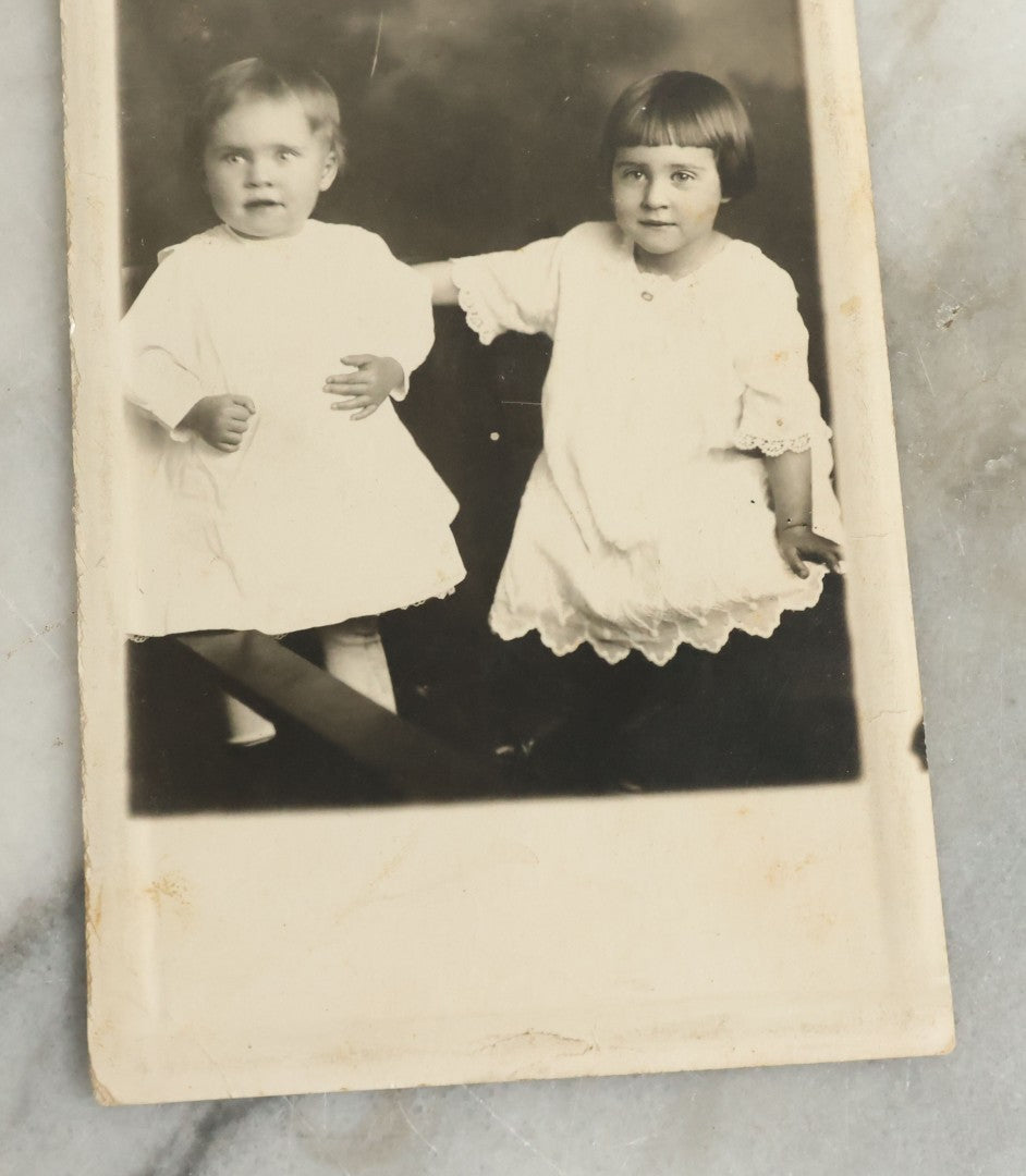 Lot 096 - Grouping Of 24 Antique Real Photo Postcards R.P.P.C. Including Little Girl Dressed As Bo Peep, Little Girls Posing With Chicken, Church Interiors, And Many Exterior Photographs