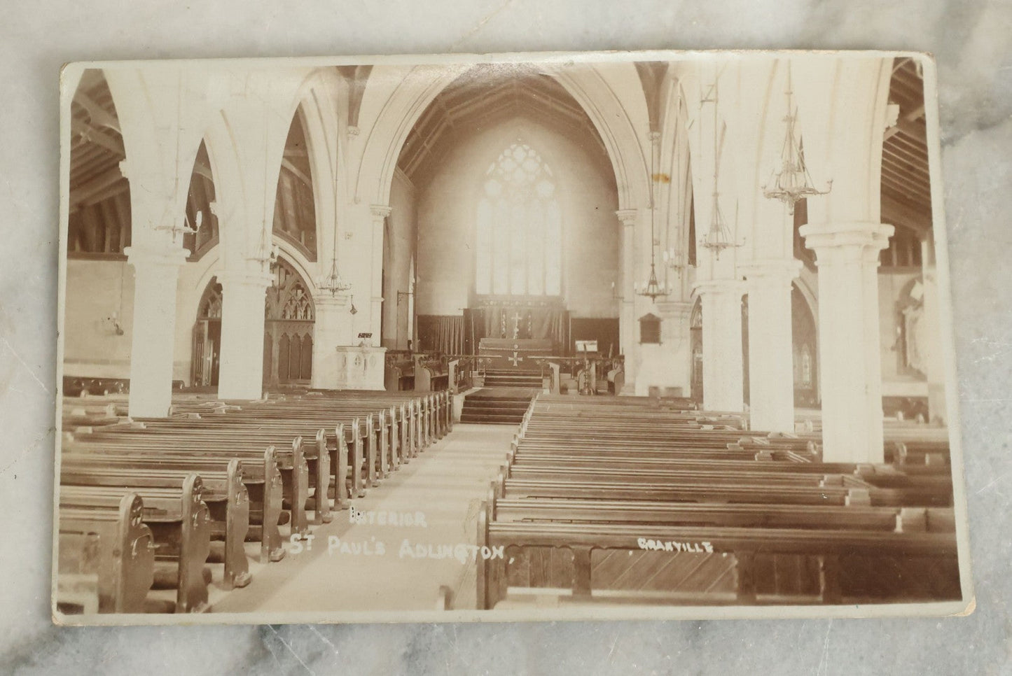 Lot 096 - Grouping Of 24 Antique Real Photo Postcards R.P.P.C. Including Little Girl Dressed As Bo Peep, Little Girls Posing With Chicken, Church Interiors, And Many Exterior Photographs