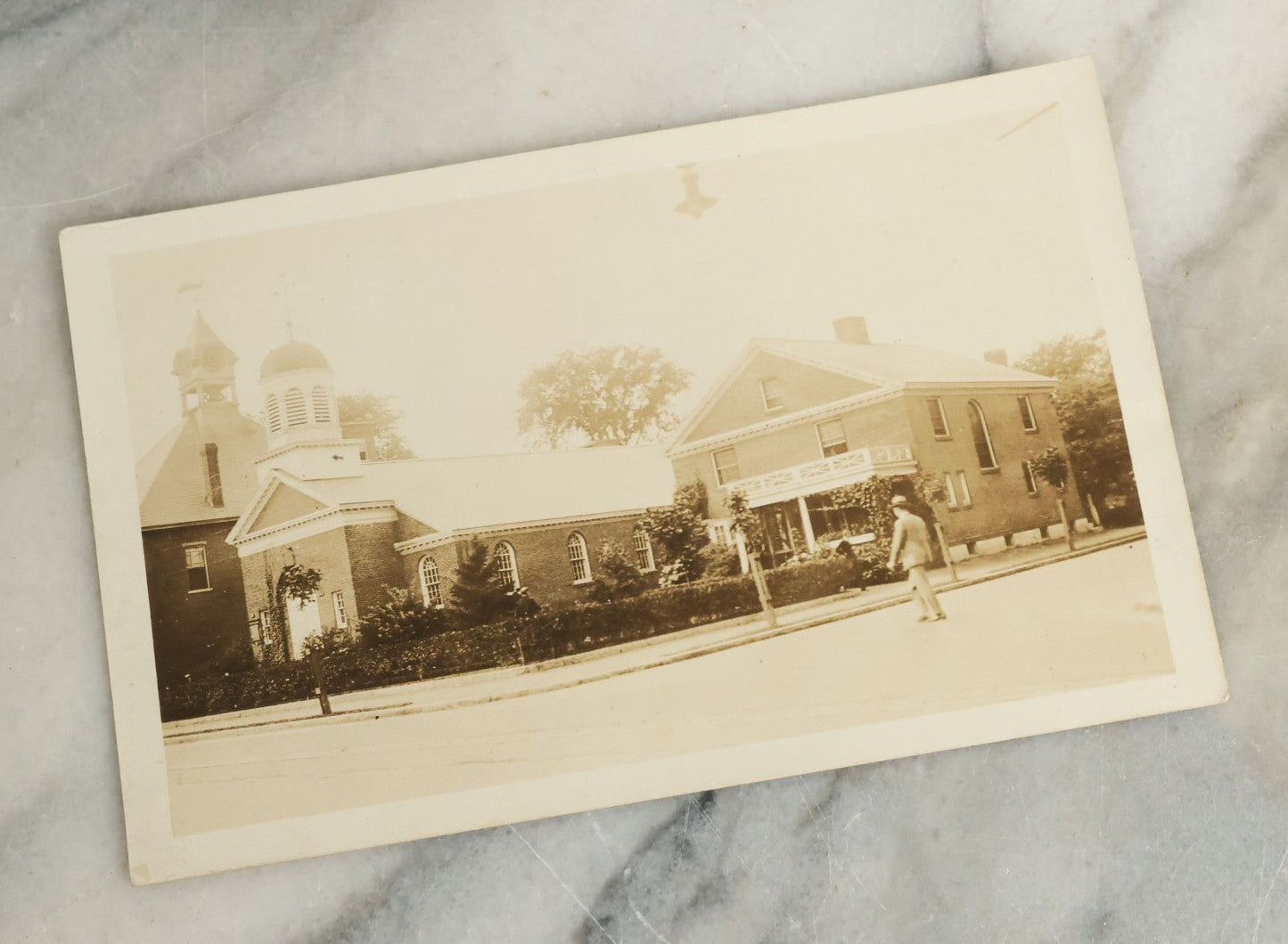 Lot 096 - Grouping Of 24 Antique Real Photo Postcards R.P.P.C. Including Little Girl Dressed As Bo Peep, Little Girls Posing With Chicken, Church Interiors, And Many Exterior Photographs